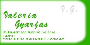 valeria gyarfas business card